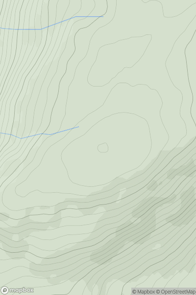 Thumbnail image for Creagan Soilleir [Inveraray to Crianlarich] showing contour plot for surrounding peak